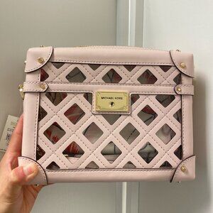 Michael Kors Theodora Small Zip Trunk Crossbody in Powder Blush